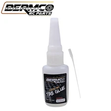 Bermco RC Parts Quicktime Tire Glue (Medium) CA .70oz w/ Tip Car Truck Traxxas