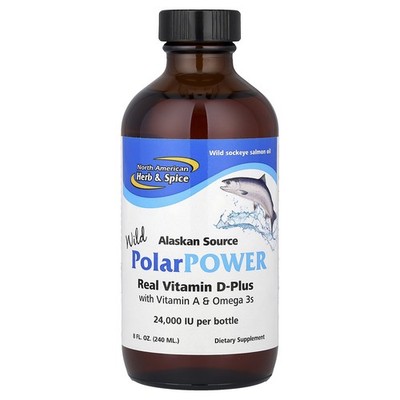 Wild PolarPower, Real Vitamin D-Plus with Vitamin A & Omega 3s, 8 fl oz (240 ml)