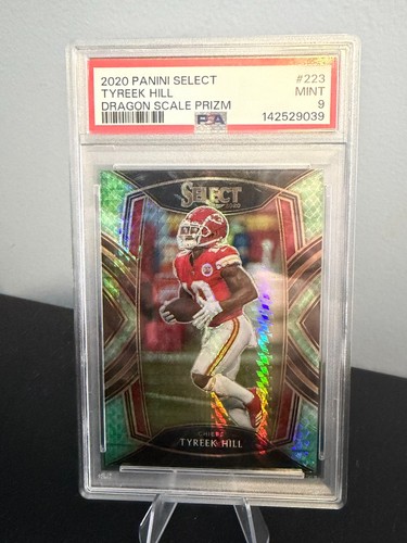 2020 Panini Select Tyreek Hill Dragon Scale Prizm PSA MINT 9 **POP 3**35/67
