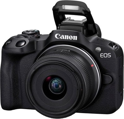 Canon EOS R50 24,2 MP Spiegellose Systemkamera - Schwarz (Kit mit 18-45mm)