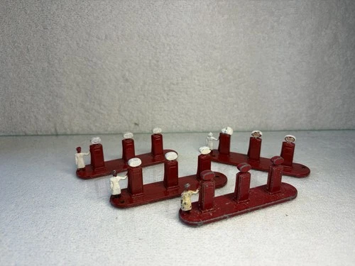 Job Lot 4 Various Vintage Matchbox Lesney Petrol Pumps Repainted