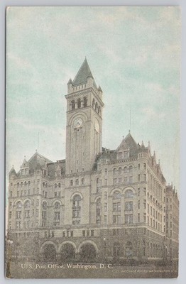 Postcard US Post Office Washington DC Clinesdinst Photo Undivided Back