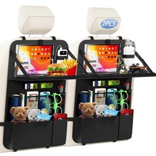 KaiCross Car Backseat Organizer with Table Holder,10 Storage Pockets Backseat...