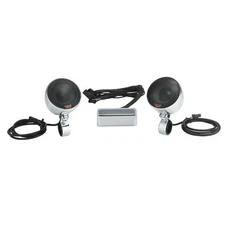 Victory Motorcycle New OEM Chrome Handlebar Speakers Kit, 2879625-156