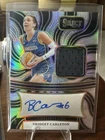 2025 Panini Select WNBA Bridget Carleton Prizm Auto Memorabilia AM-BC Lynx
