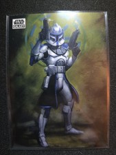Tarjeta coleccionable Star Wars Galaxy 2025 Capitán Rex Capitán de la Base 501