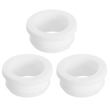 3Pcs Rubber Grommet 29mm Drill Hole, 24mm ID Top Hat Hole Plug Grommet, White