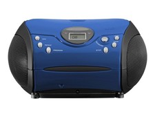 Lenco SCD-24 Digital FM CD LCD Player Black Blue Radio SCD24BLAU/SCHWARZ