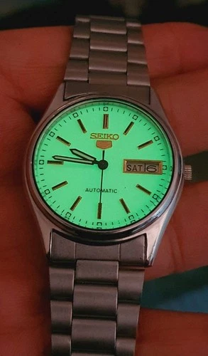 Vintage Seiko 5  Automatic Watch Luminous dial  6309  Day/Date @Japan
