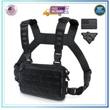 WYNEX Tactical Chest Rig Pack for Men, Molle Chest Rig Bag