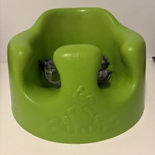 Bumbo Baby Infant Soft Foam Wide Floor Seat w/ Harness Light Green Booster Kids