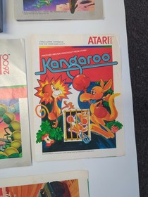 Atari 2600 Game Lot of 8Games With 12 Instruction Manuals 