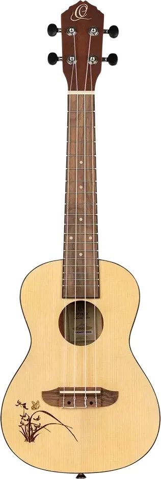 Ortega Guitars Bonfire Series Concert Size Left-Handed Ukulele Natural Finish - Image 2 of 4