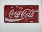 Vintage Coca-Cola License Plate Embossed Metal New Old Stock circa 1993