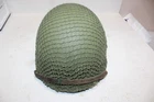 US Military Issue WW2 WWII M1 Steel Pot Helmet wt Liner Chin Strap Net Cover JH8