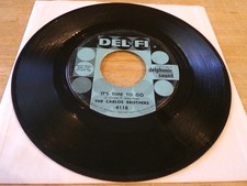 The Carlos Brothers 45 - It's Time to Go - Del-Fi 4118 Blue/Green circles label