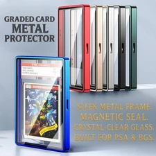IN STOCK PSA/BGS Magnetic Metal Slab Protector Case for Graded Cards