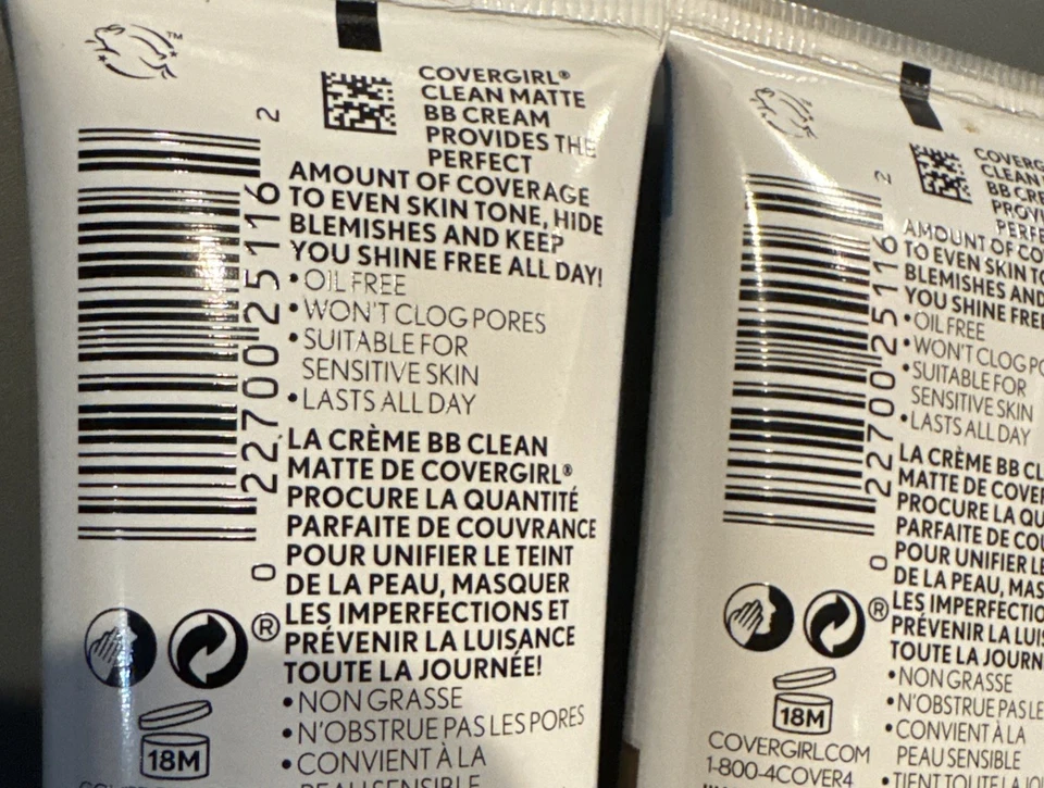 Pack Of 3 -COVERGIRL Clean Matte BB Cream #560 Deep 1 fl. oz. - Image 4 of 4