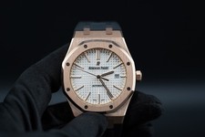 Audemars Piguet Royal Oak White Dial Watch Only - 15400OR 2
