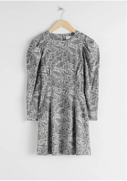 Women & Other Stories Dress Grey Viscose 38 / M / #3FSS