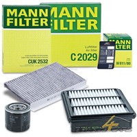 Mann-Filter Inspektionspaket Filtersatz A FÜR Hyundai I-30+SW 1.4 1.6 2.0 07-12