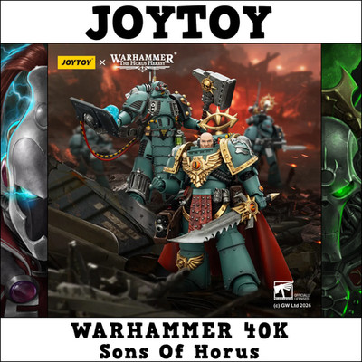 JOYTOY Warhammer Sons of Horus Serie Tybalt Marr und Siege Breaker  AUF LAGER 