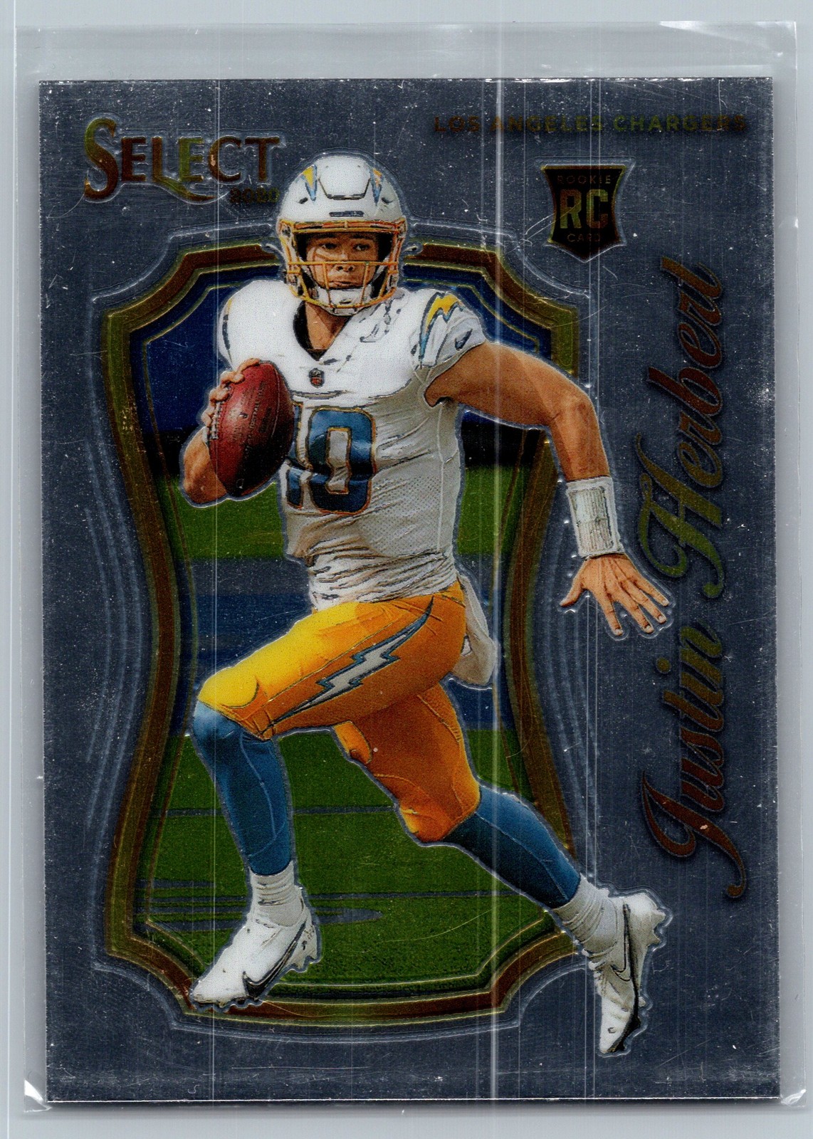 Justin Herbert 2020 Panini Select Select Certified Rookies #SCR-4 Chargers