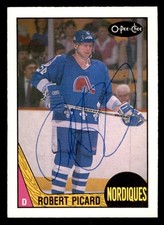 1987 OPC O-Pee-Chee Hockey #248 Robert Picard Signed Autograph (no COA)