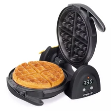 Presto 03518 FlipSide Belgian Waffle Maker - Rotating Nonstick Stainless Steel