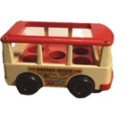 Vintage 1969 Fisher Price Little People Mini Bus NO PEOPLE. JUST BUS