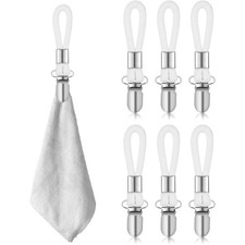 Handtuchhalter Clips 6 Stück Handtuchclips Wandmontage Edelstahl Baumwollseil
