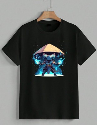 Mortal Kombat Raiden Cool Chibi Cartoon Video Game Gaming Fans T-Shirt Unisex