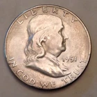 1951 S Franklin Half Dollar  Uncirculated Unc cd -