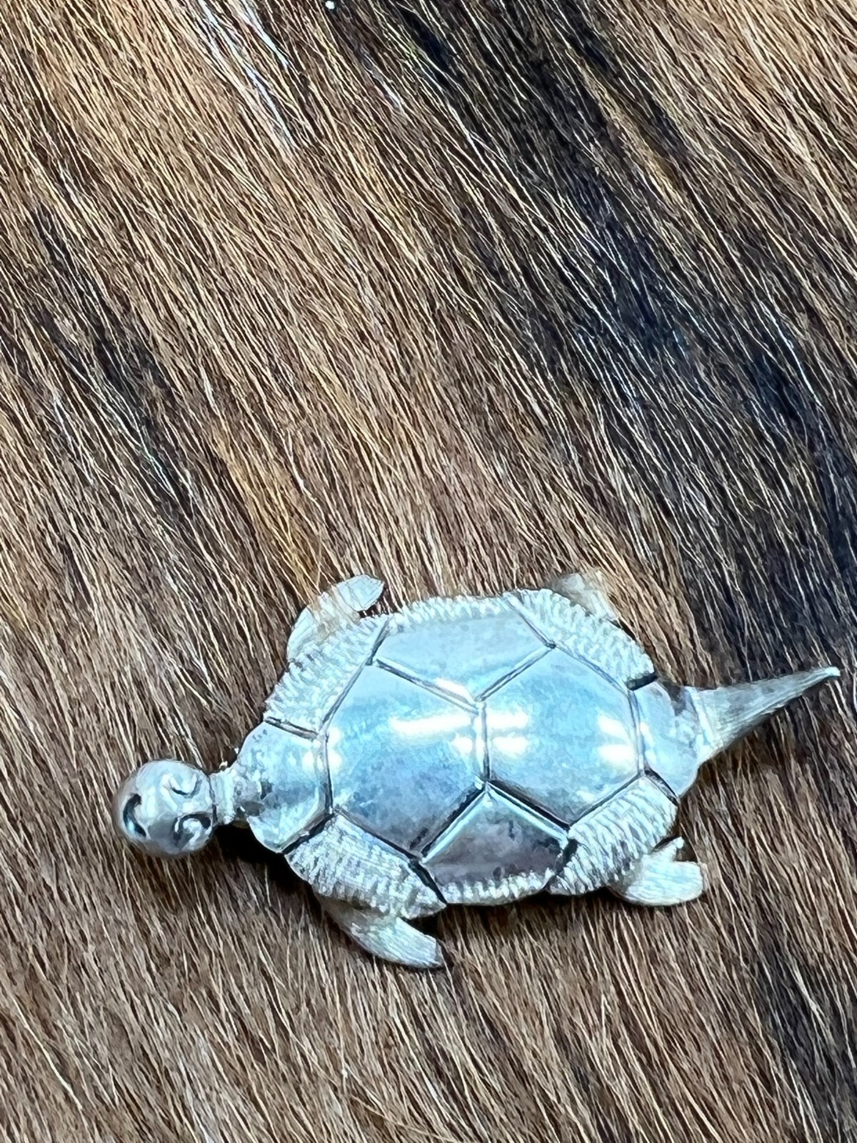 TURTLE ~ STERLING ~ PIN - image 1