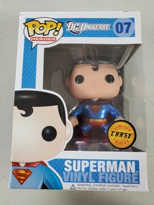 Funko Pop Superman Chase Metallic 07 W/Protector | eBay