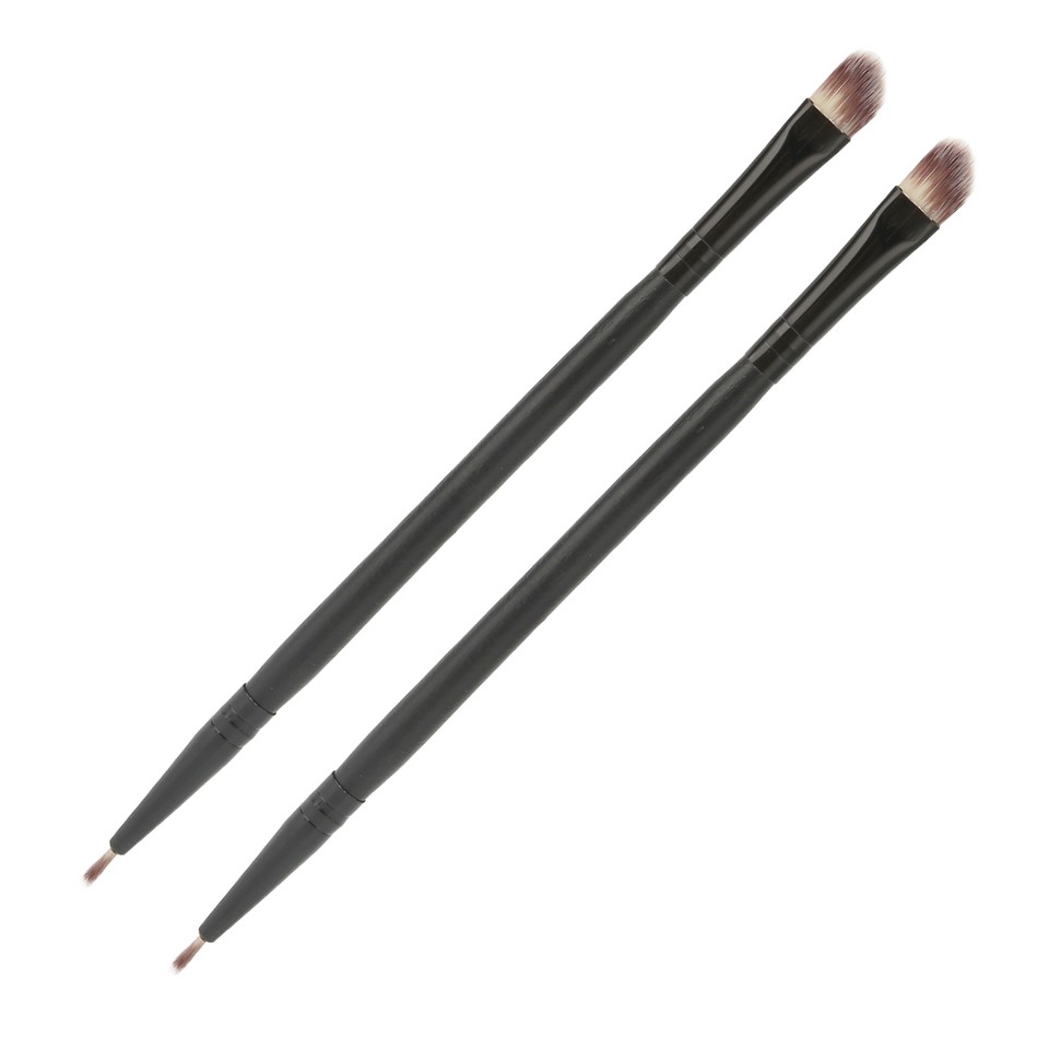 2Pcs Eye Shadow Brush Double Ended Hypoallergenic Eyeshadow Makeup