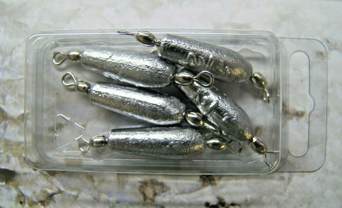 Trolling Sinker in line W/#7 60LB SILVER BARREL SWIVEL 1/2