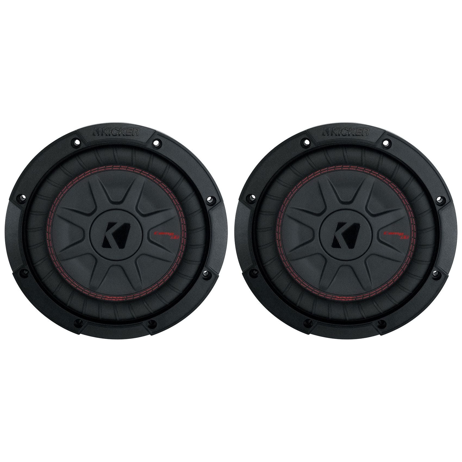 2 Kicker 48CWRT82 COMPRT8 мощностью 1200 Вт с 8 2-омными автомобильными стереосистемными сабвуферами DVC 46990₽