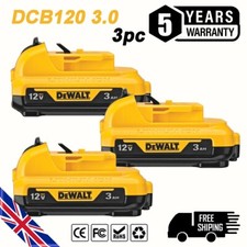 3PACK 12Volt Li-ion Battery for Dewalt DCB120 DCB121 DCB123 DCB125 DCB127 DCF815