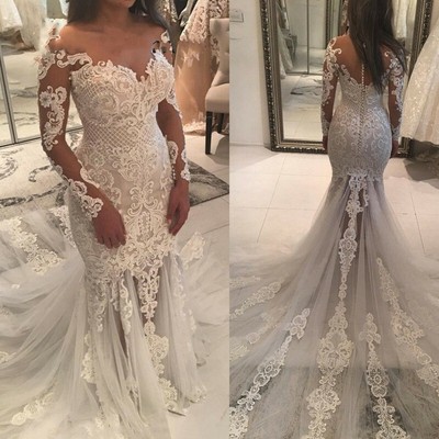 ebay mermaid wedding dresses