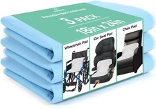 Bed Pads Washable Waterproof, 18" X 24" (3 Pack) Incontinence Bed Pads, Waterpro
