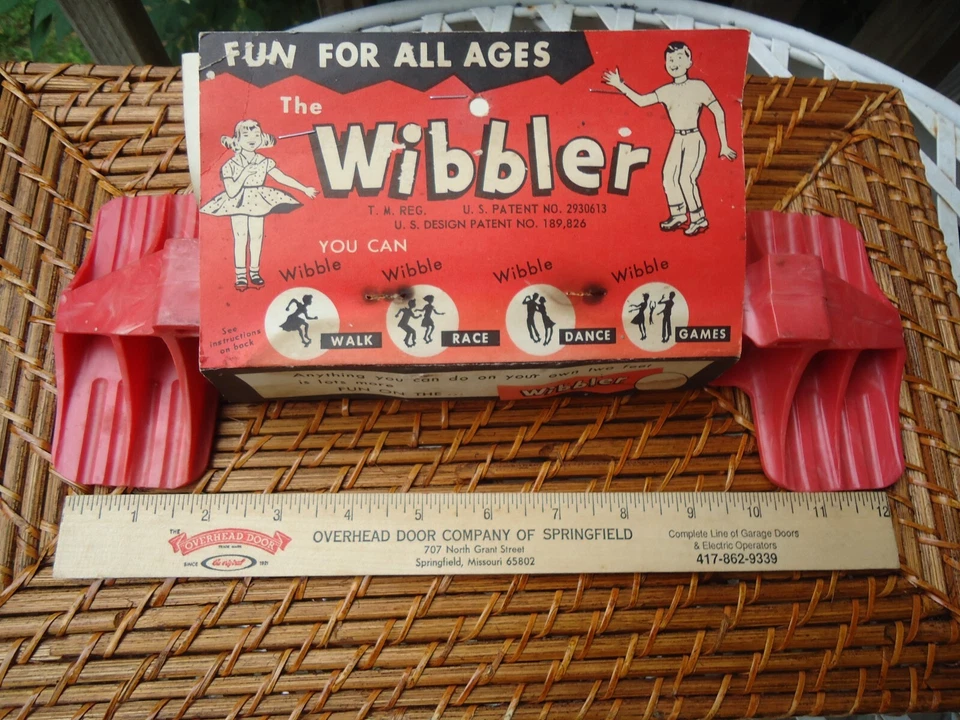 VTG The Wibble Red Balancing Skill Walk Race Dance Game Graphic Art Red Black - Image 4 of 4