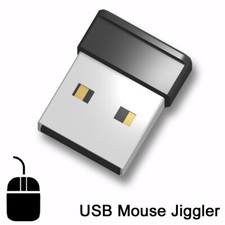 USB Mouse Jiggler - mouse mover prevents screen-saver sleep standby. New design