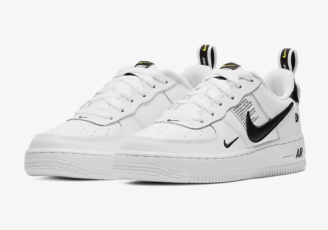 bevestigen metriek Van toepassing Nike Air Force 1 Low LV8 Utility White Black Shoes GS AR1708-100 PS  AV4272-100 | eBay