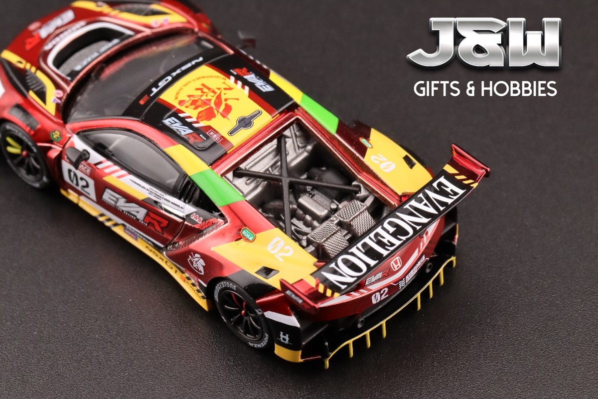 Pop Race Honda NSX GT3 EVO23 Red Chrome 1/64 | eBay