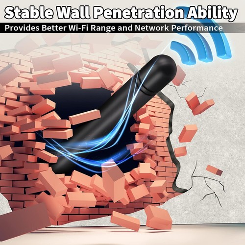 Dual Band WiFi 2.4GHz 5GHz 5.8GHz 3dBi MIMO RP-SMA Male Antenna 4-Pack for WiFi - Picture 7 of 8