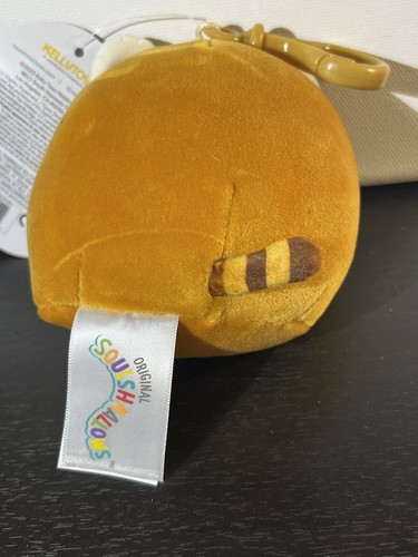 NWT Squishmallows Foodie Squad Seth the Red Panda Eating Cookie Clip On Charm 3" - Picture 4 of 6
