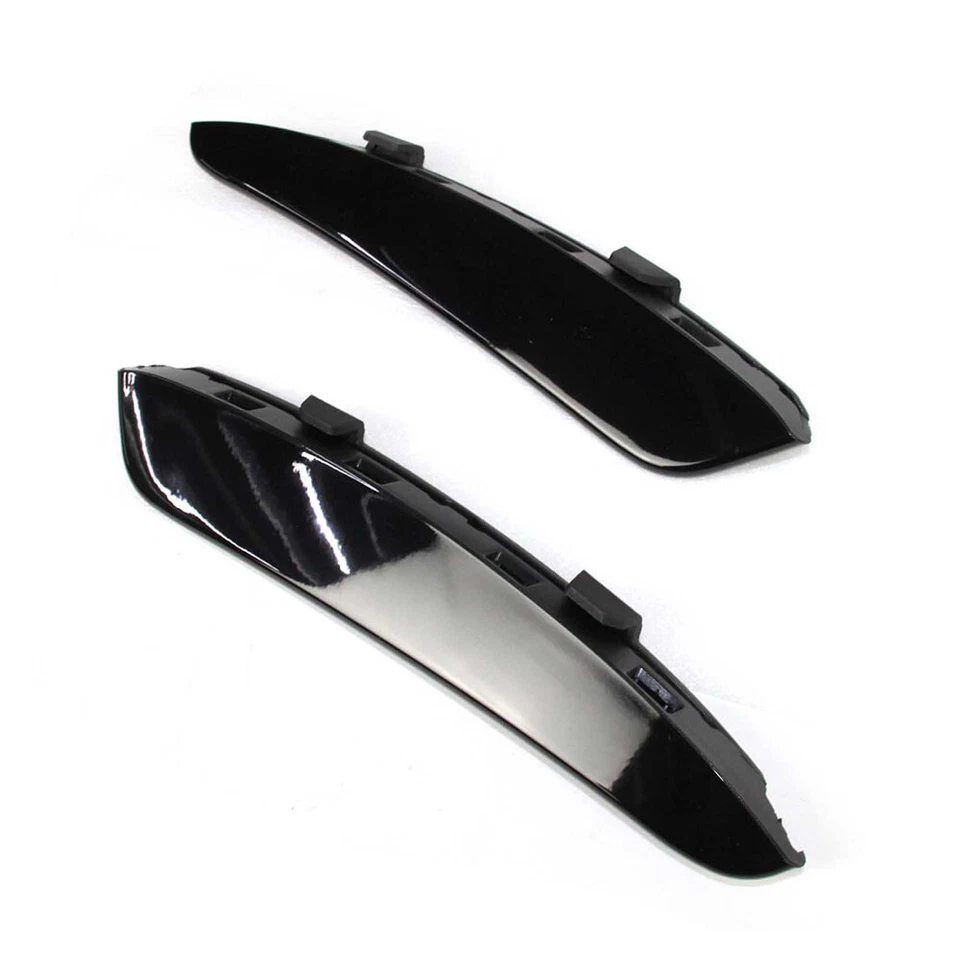 Glossy Black For Mercedes BENZ A Class W177 Front Bumper Flaps Splitter 2PCS Foto 2 de 4