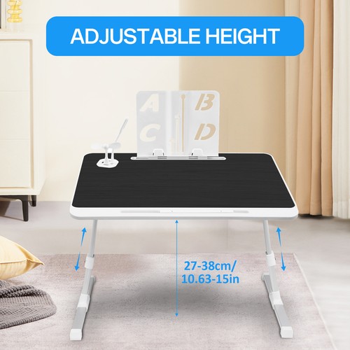 Adjustable Laptop Table Stand Lap Sofa Bed Tray Foldable PC Notebook Desk - Picture 6 of 10