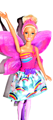 Barbie Dreamtopia Fairy Doll Rainbow Cove Flying Wings Butterfly
